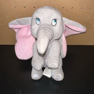Disney Parks Plush Baby Dumbo Plush 7" Tall Dumbo The Elephant Soft Plush Gray